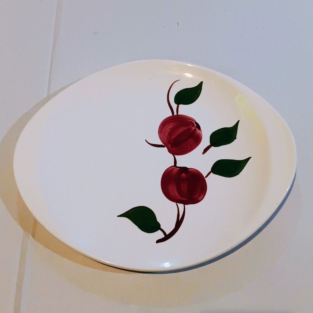 Vtg Blue Ridge Arlington Apple Oval Serving Platter-Southern Potteries-12"